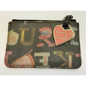 Vintage Dooney & Bourke Letters Zippered Key Pouch